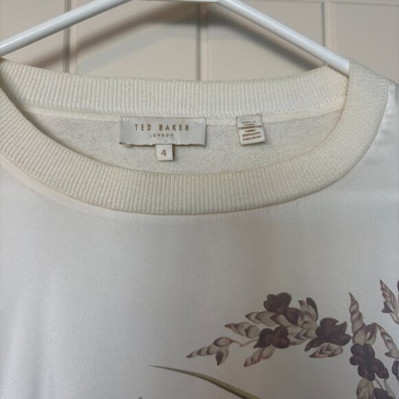 Ted Baker London Linzay Wonderland Sweater in Ivory - Size 4 US 14 - Picture 4 of 7